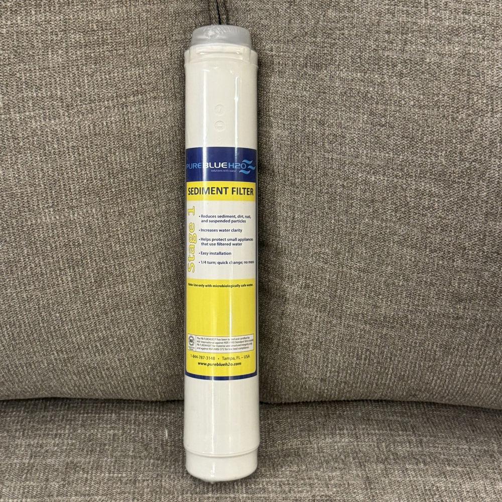 NEW Pure Blue H2O Sediment Stage 1 Replacement Filter for Reverse Osmosis System